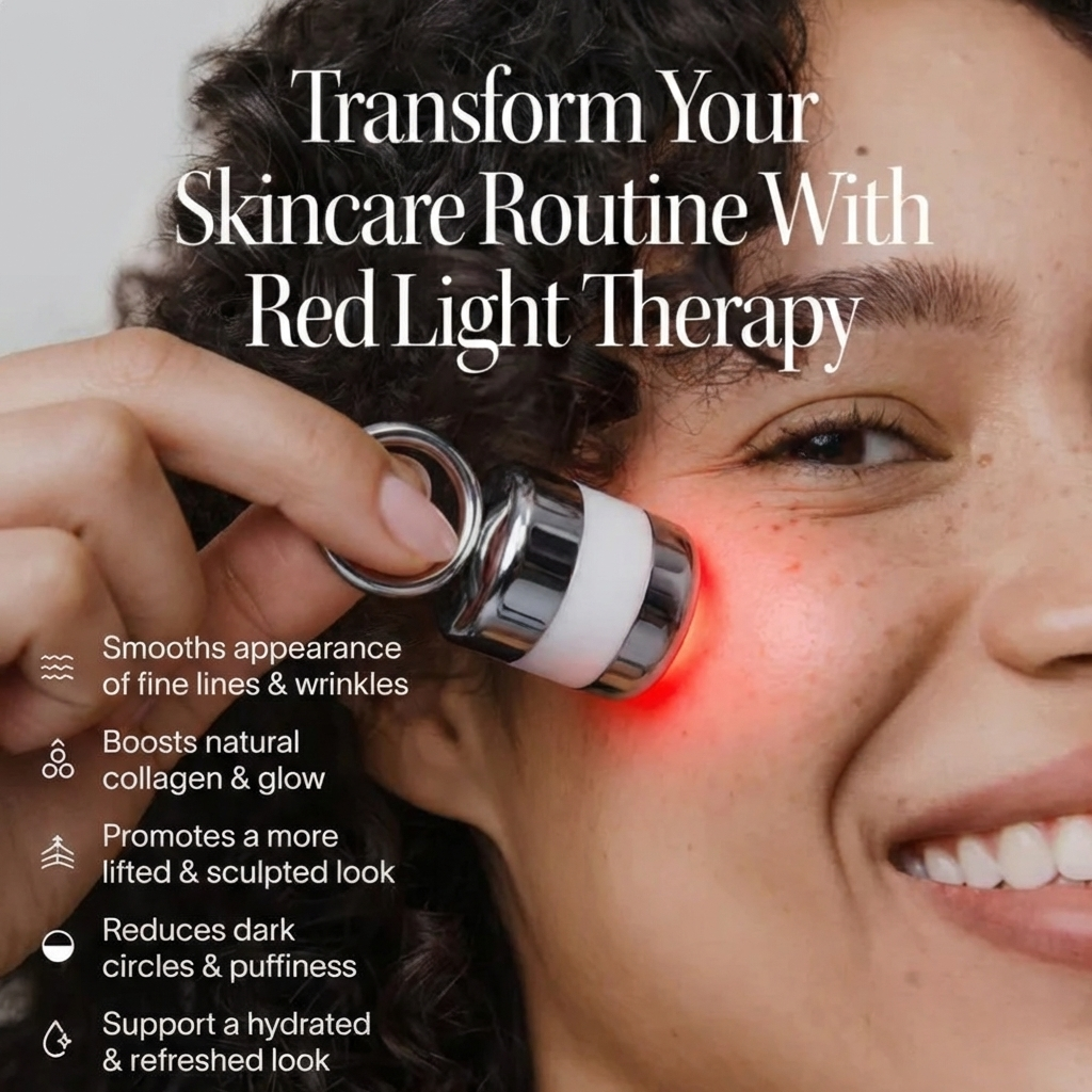 3-in-1 REV IV Skincare Massager with Red Light Therapy